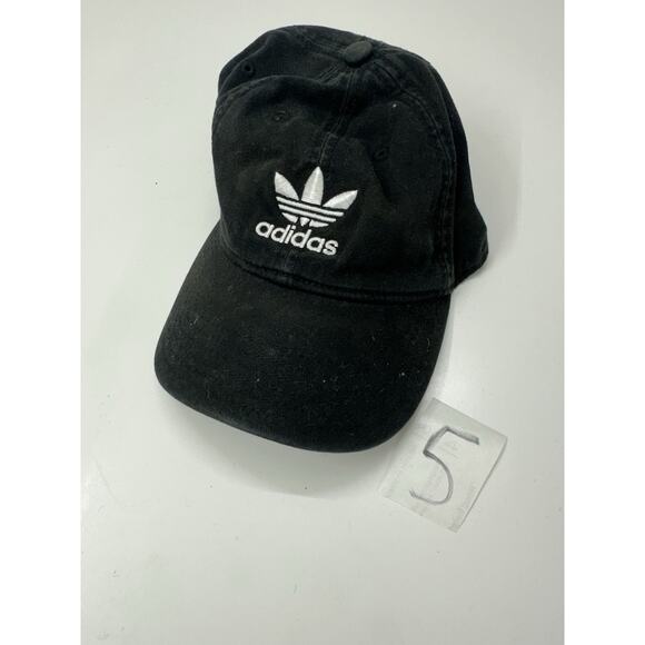 Adidas Baseball Hat Black Logo Embroidered Adjustable Cap - Picture 9 of 9